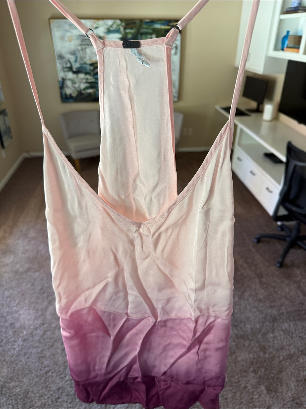 Young Fabulous & Broke Pink Ombre Tie-Dye Camisole